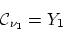 \begin{displaymath}{\mathcal C}_{\nu_1} = Y_1\end{displaymath}