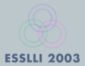 ESSLLI'03