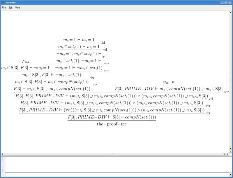 screen shot of Proof Tool